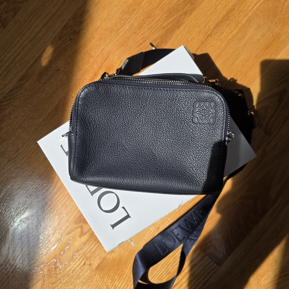 Loewe Black Leather Men's Bag